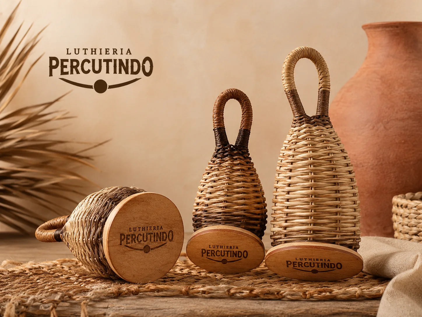 artesanato rústico e sons naturais