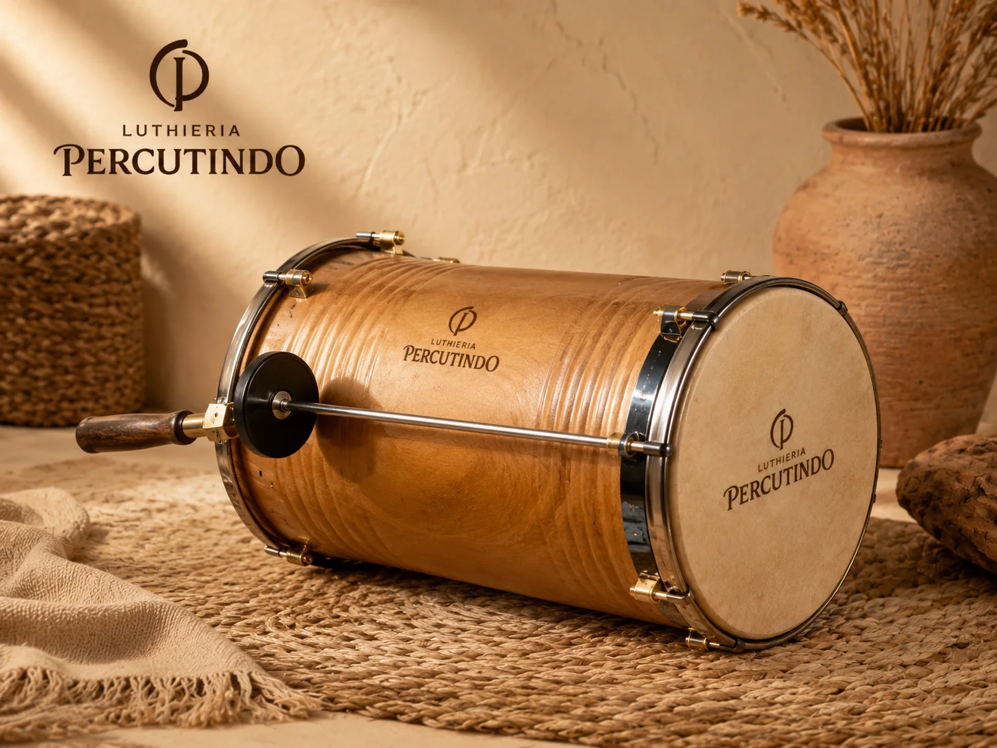 instrumento artesanal e aconchego rústico