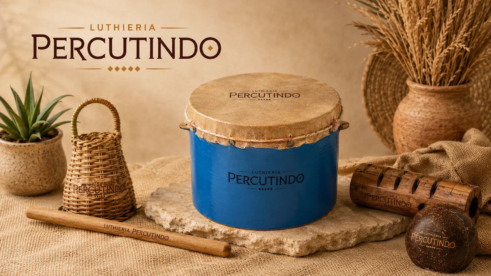 luthieria percutindo artesanato e ritmo