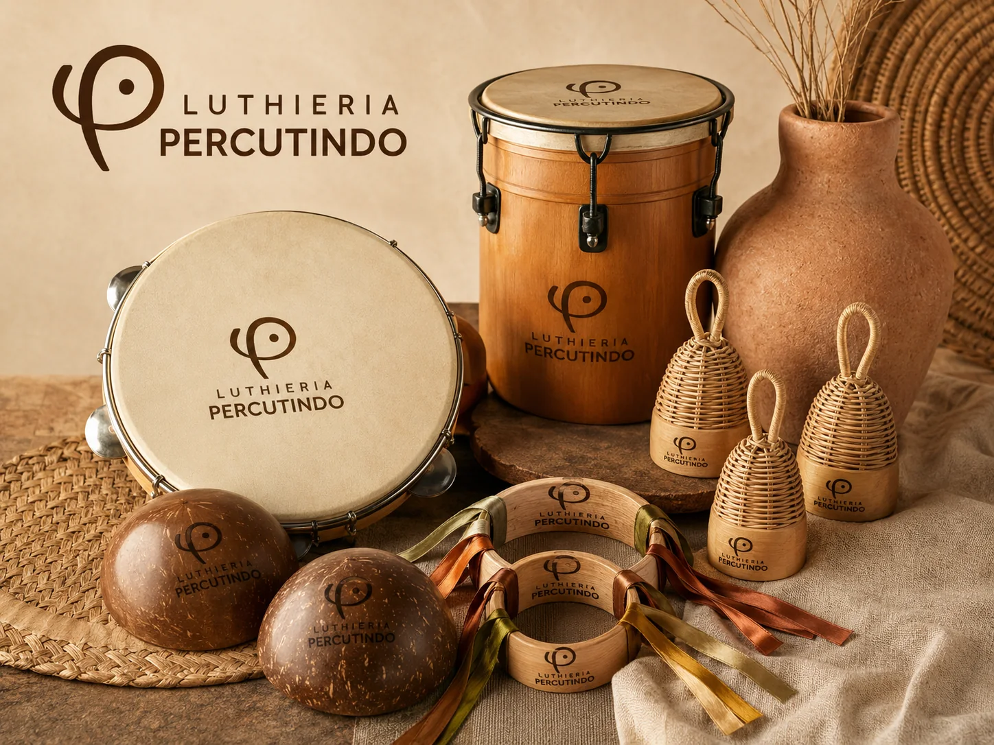 luthieria percutindo instrumentos e rustidão